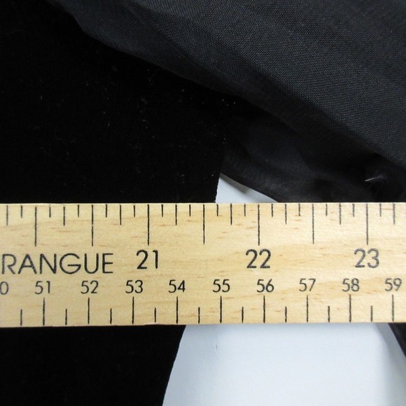 VTG Another Thyme Blouse Women XL Black Velvet Top Whimsigoth Goth Wednesday 298 - Picture 8 of 10